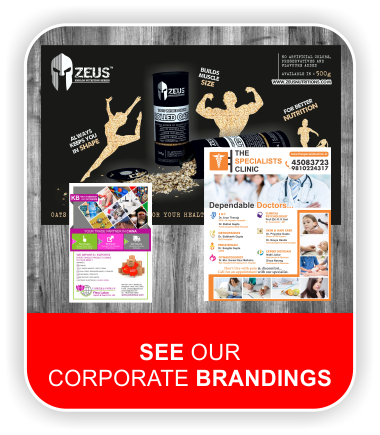 showcase corporate brandings, brand identity, corporate stationary in paschim vihar